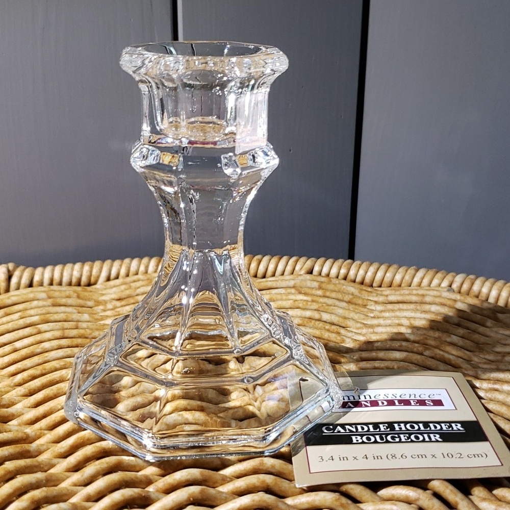 Single candle holder 4in luminescence